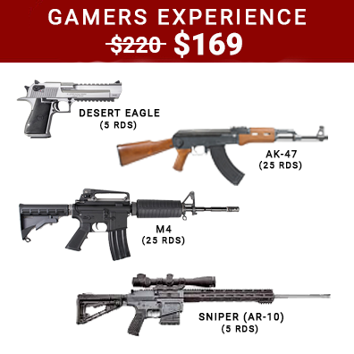 Gamers Shooting Range Experience at Machine Guns Vegas